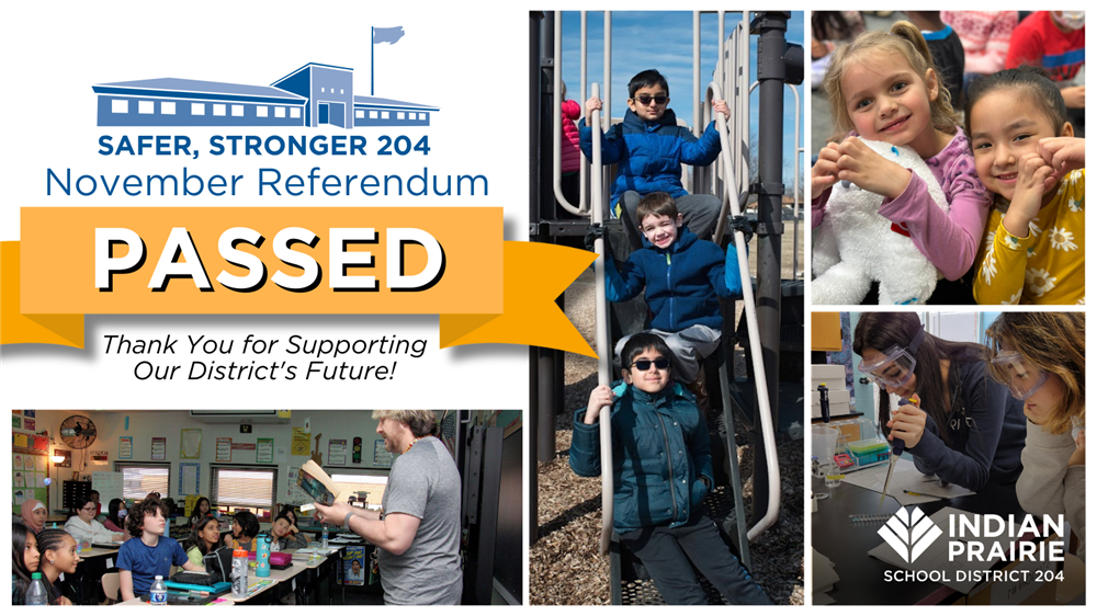 November Referendum PASSED: Thank you for supporting our District's future!